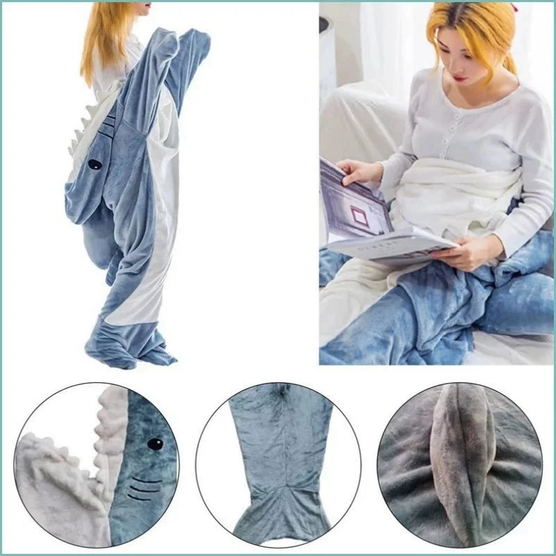 Shark Blanket Hoodie – Ultra Soft Cozy Wearable Blanket
