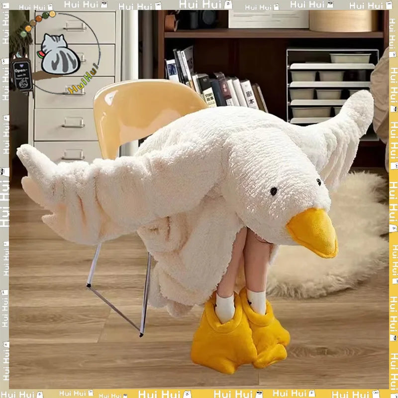 Goose Hoodie Robe – Soft & Funny Cozy Wearable Blanket